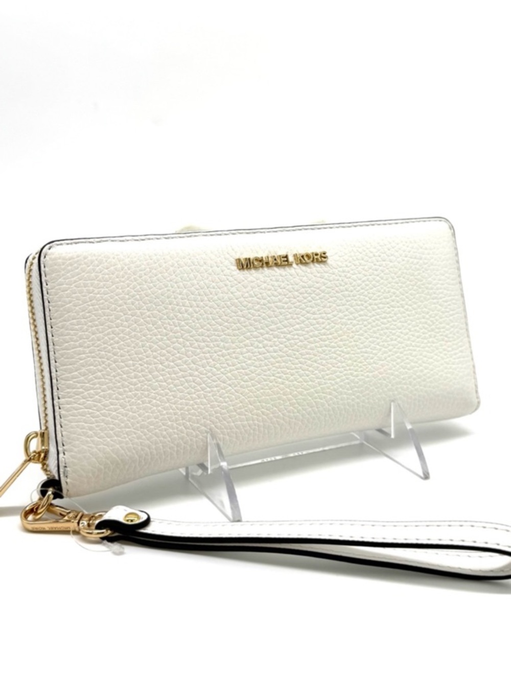 Michael Kors Large Continental Wallet Optic White - Picture 4 of 9